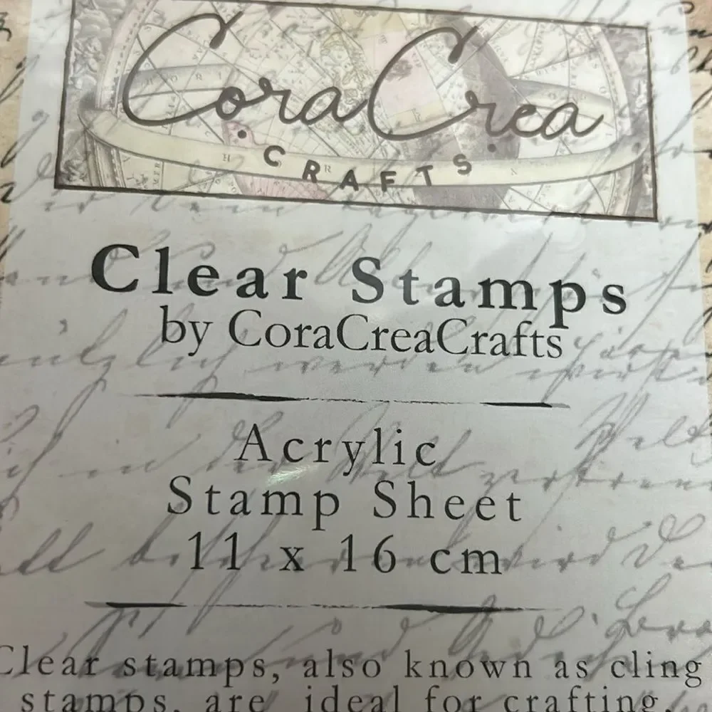CoraCreaCrafts clear stamps exploring motive NEW